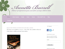 Tablet Screenshot of annetteburrell.com